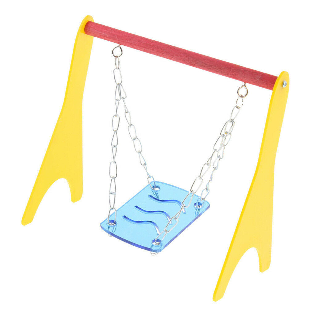 Table Top Hanging Swing for Pet Hamster Mouse Gerbil Rat Parrot Bird Cage Play