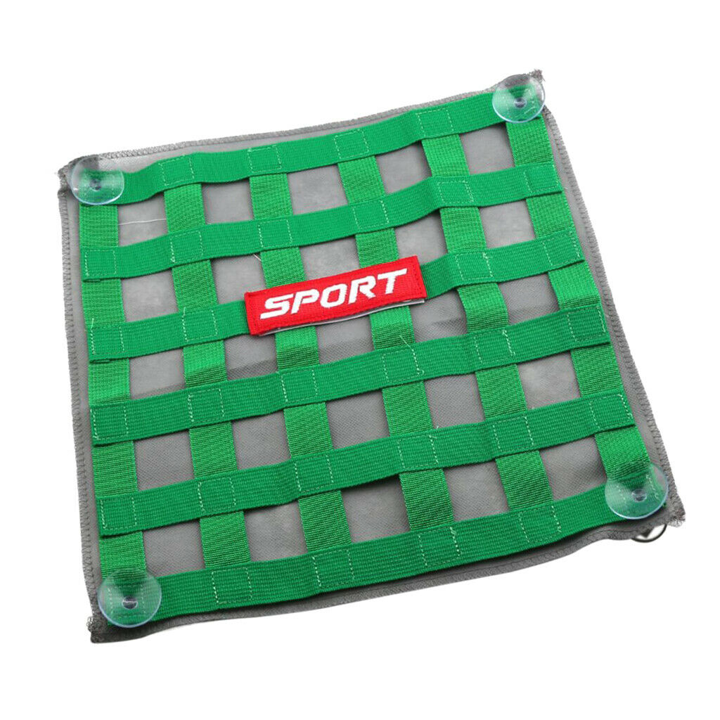 Window Net Ribbon Style Car Safety 34cm x 34cm  Green