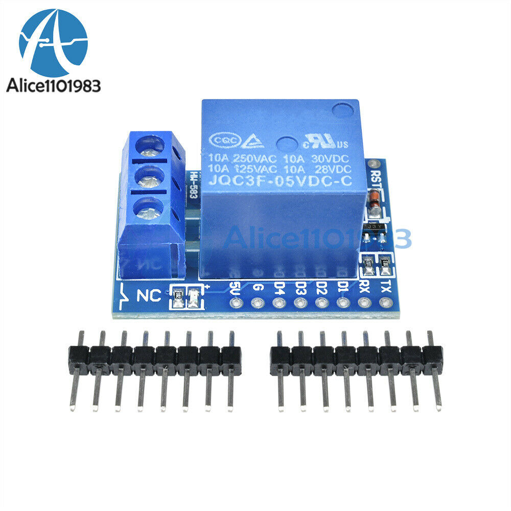 5V 1CH Relay Shield V2 Version 2 for WEMOS D1 mini ESP8266 WiFi Module Arduino