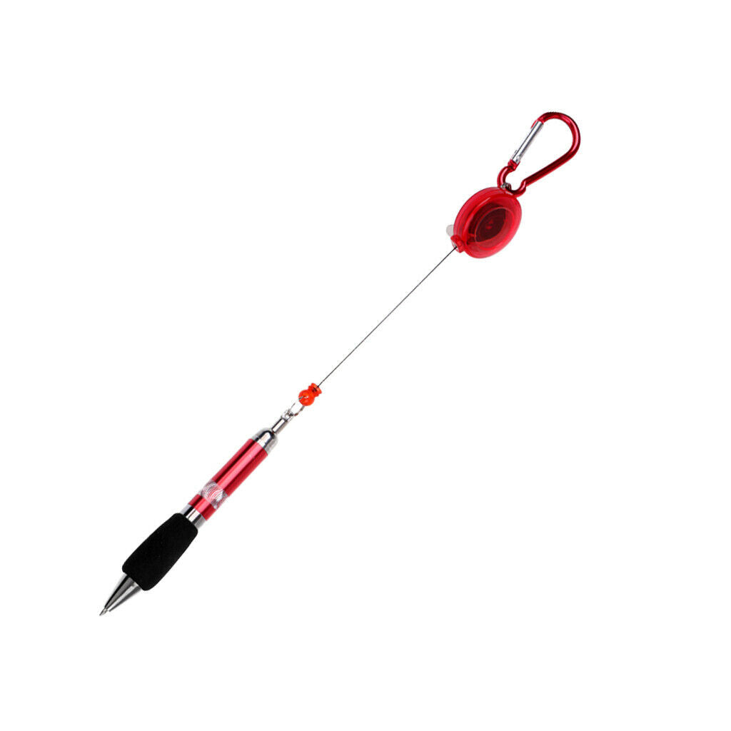 Retractable Golf Scoring Pen Pencil Ballpoint Work Pen With Carabiner Clip