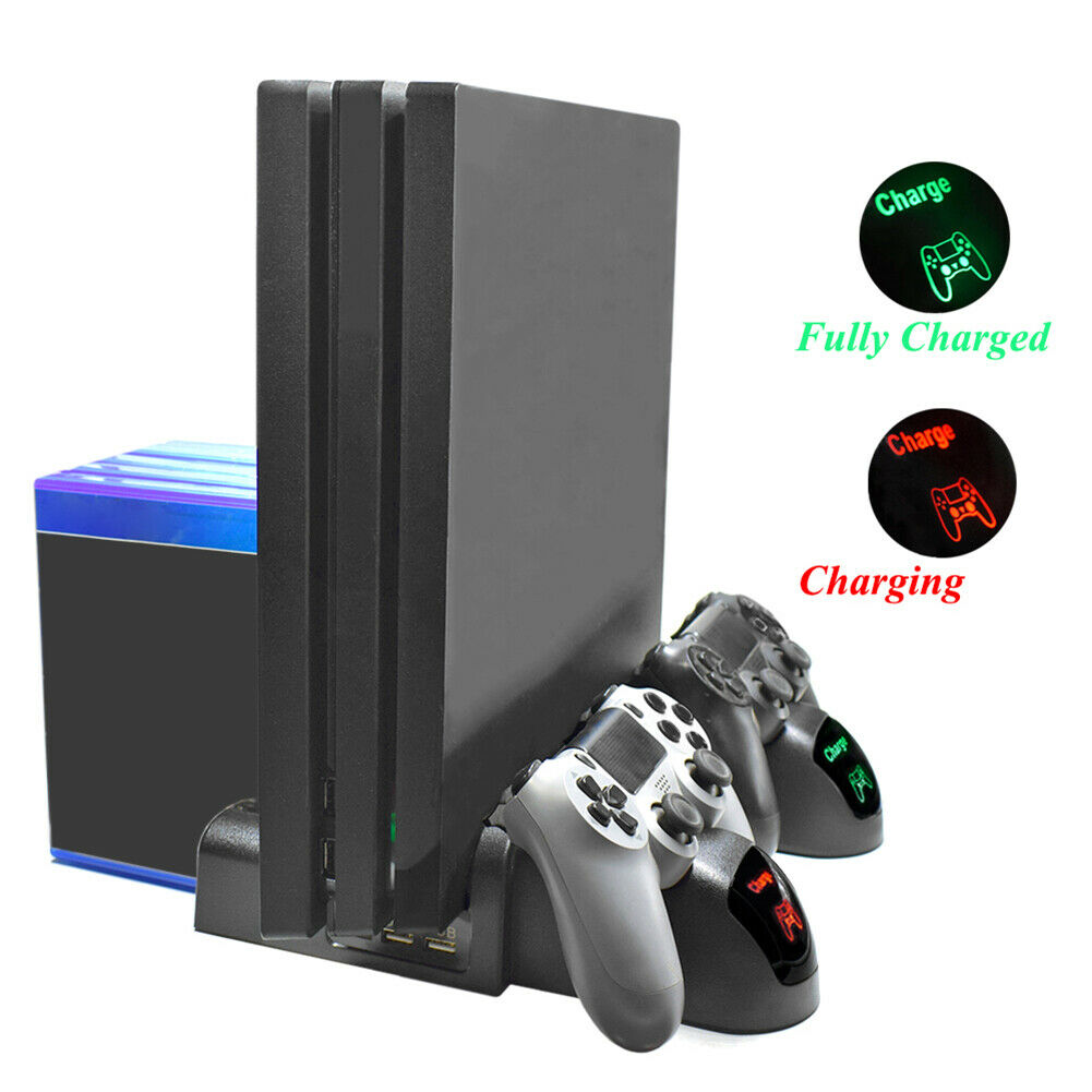 Fan For PS4/Pro Game Accessories Play Station 4 Host Cooling Fan & Charging Dock