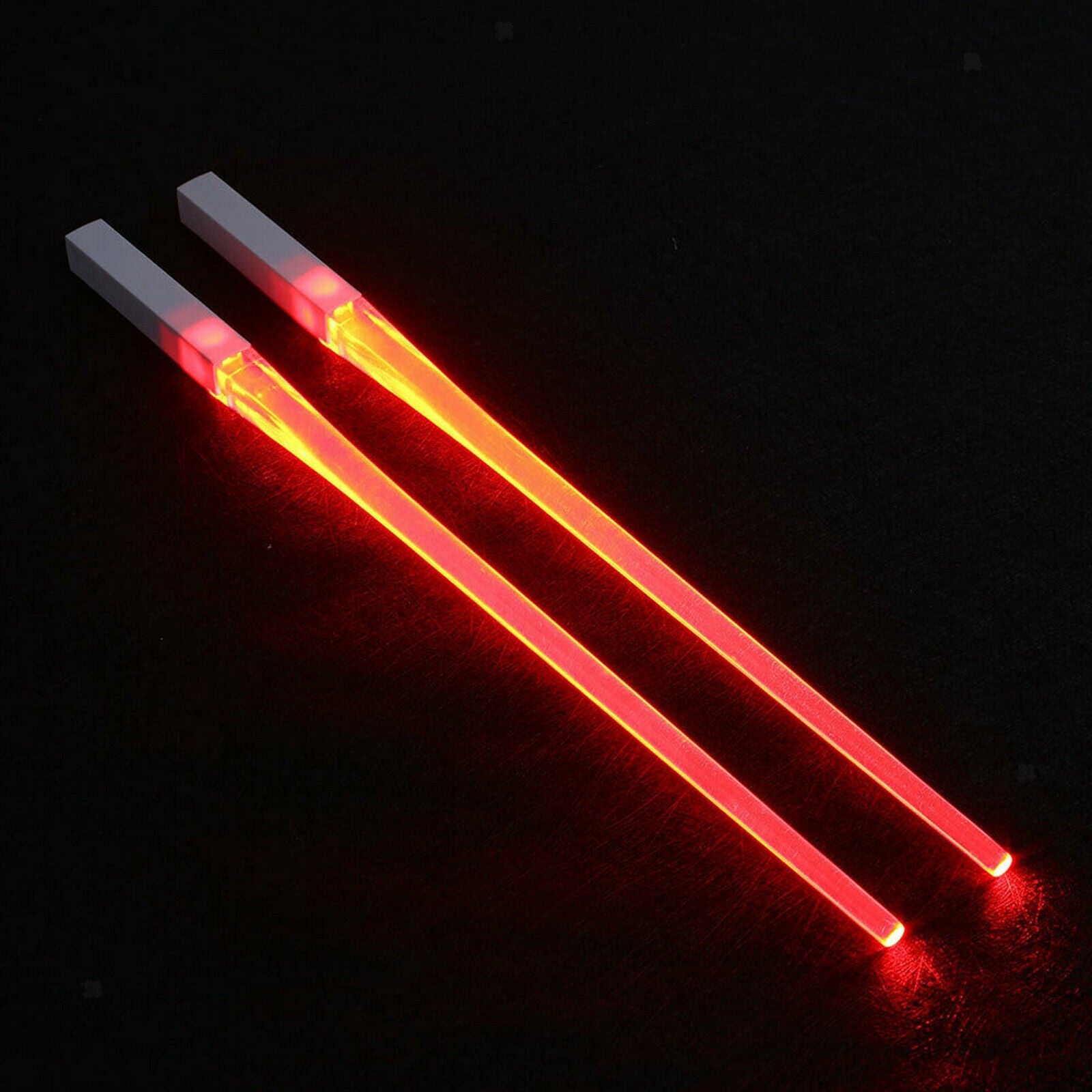 LED Lightsaber Chopstick Reusable Light Up Chopstick Kitchen Party Red