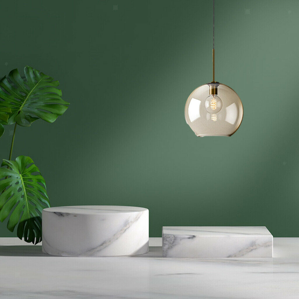Glass Ceiling Pendant Light Club Lighting for Kitchen Island 31x47cm