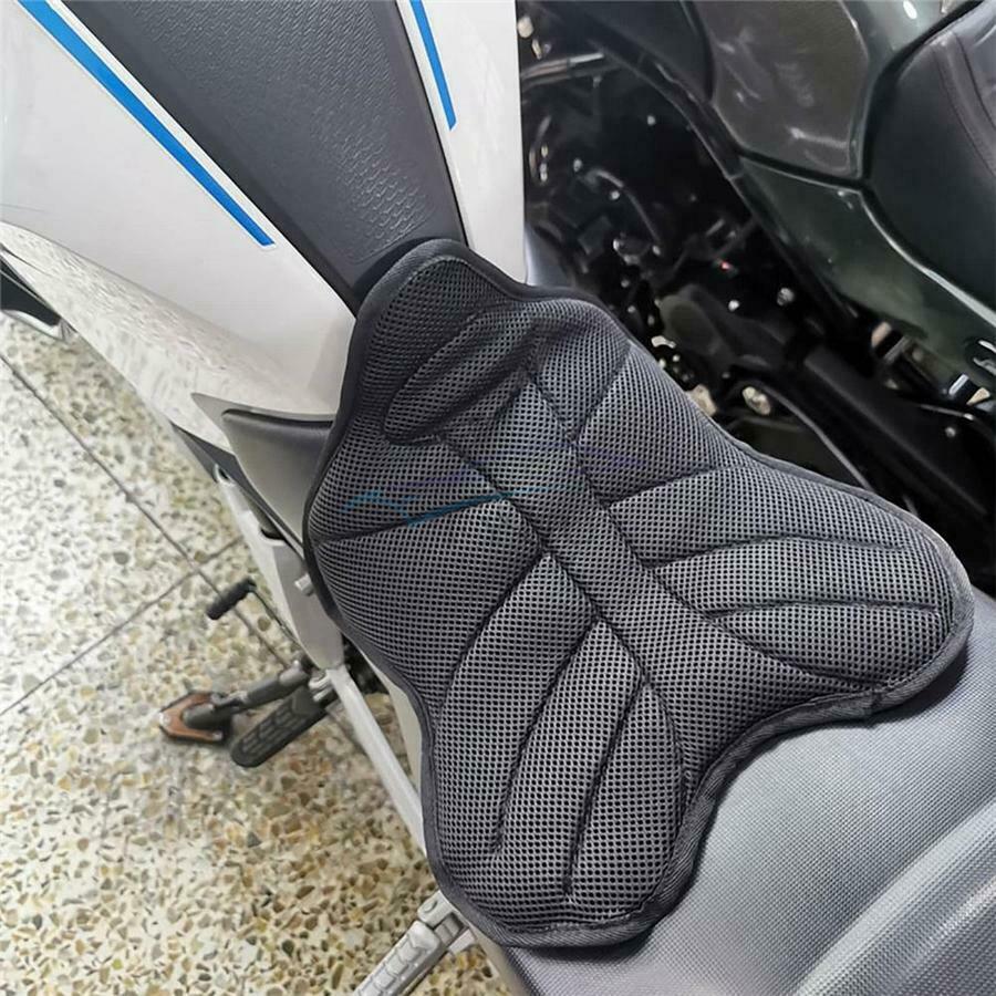 1 Set 35.5×30.5cm Non-Slip Motorcycle Heat Insulation Elastic Seat Cover Cushion