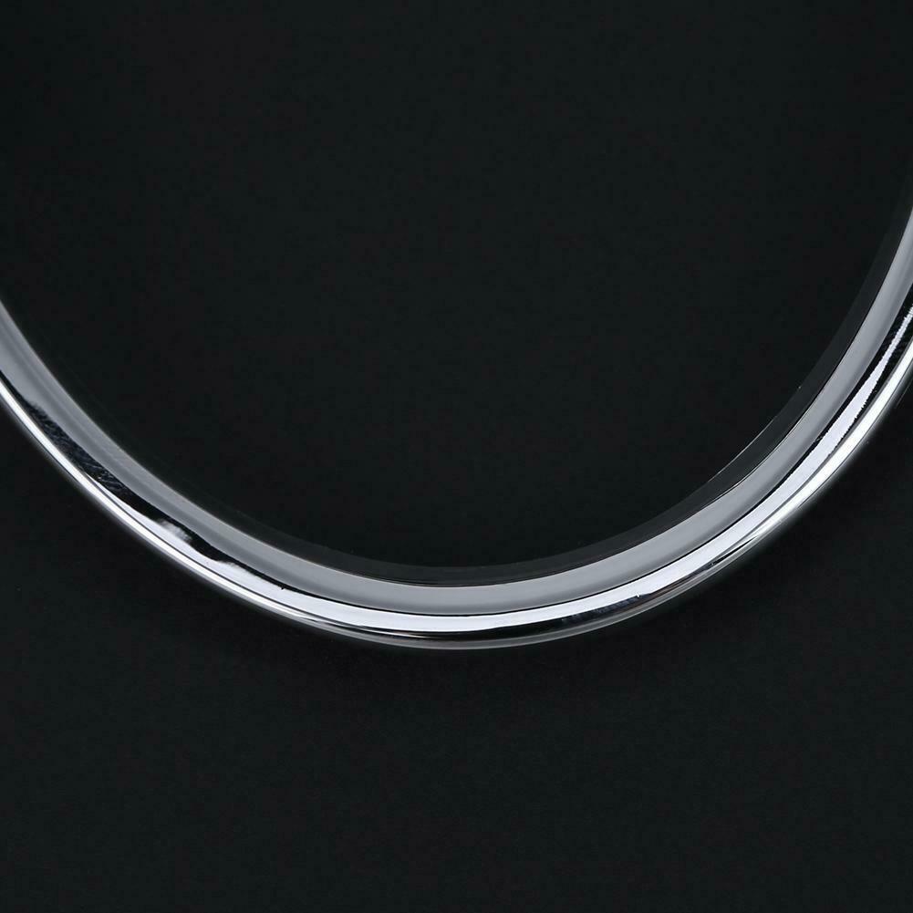 1 Pair Electroplating Front Fog Light Rings Trim Cover for Audi A4 B8 09-12 @