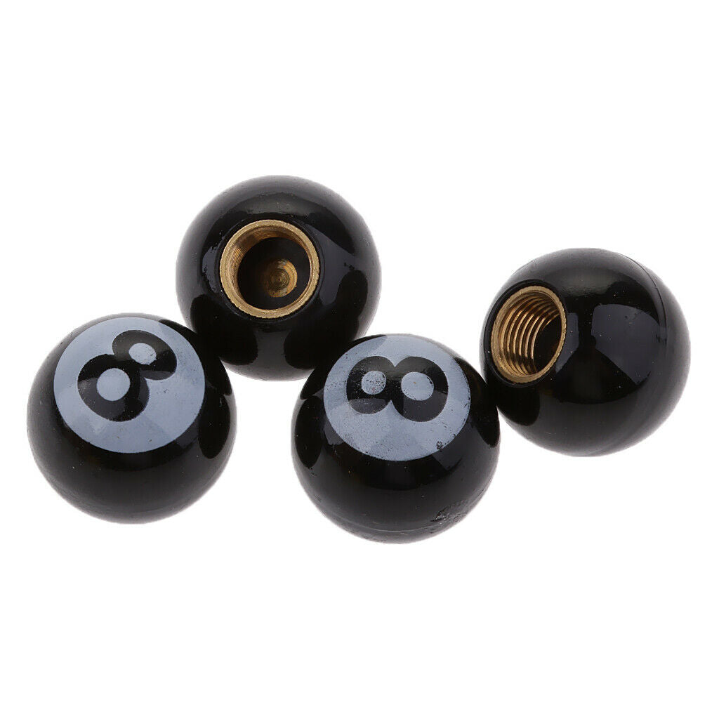 4 PCS Number 8 Universal Car Truck Tire/Wheel Bike Stem Air Valve Caps Cover