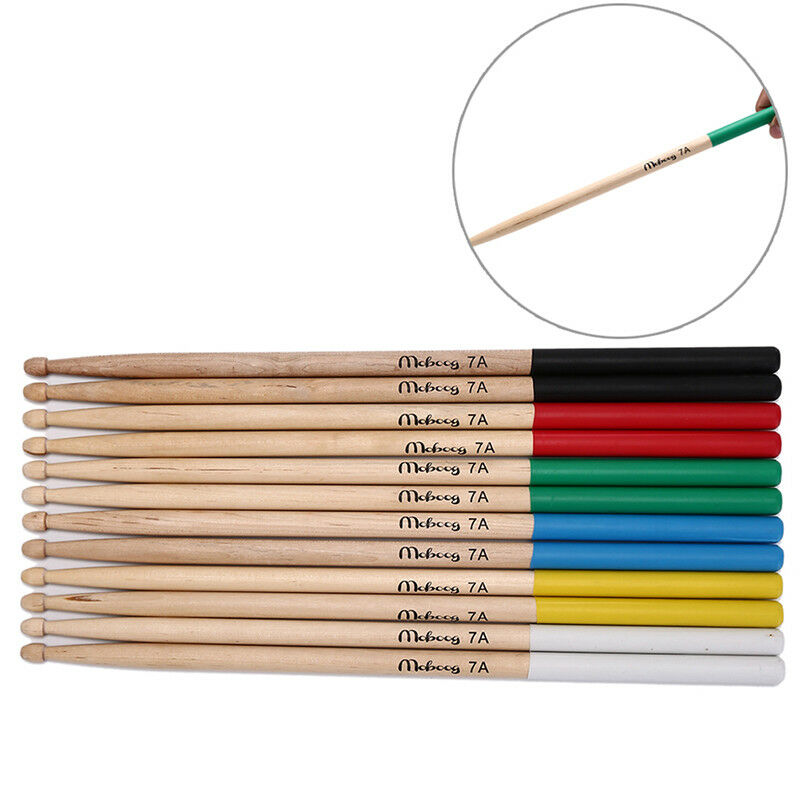 1 pair 40.6cm drum sticks 7a wood drum sticks for beginner and childrenS NkX SJ
