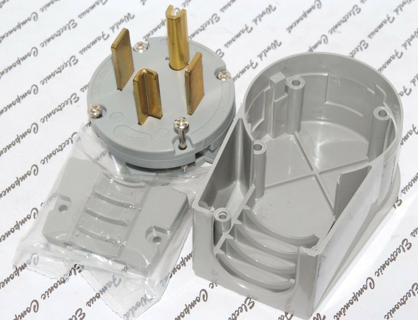1pcs - COOPER 5732AN NEMA 14-30P 30A 125/250V 3P 4W GRD Plug