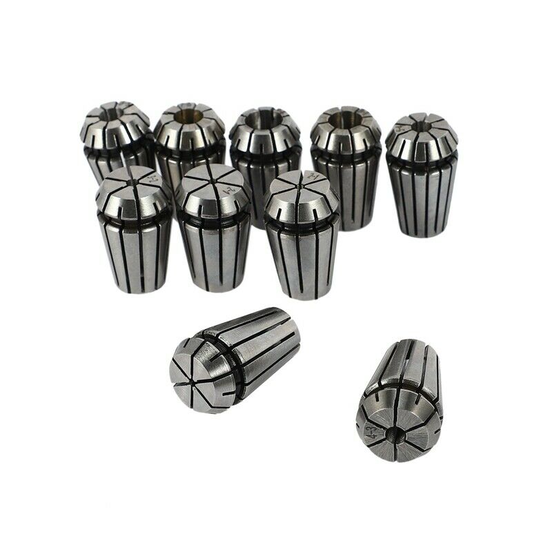 10Pcs/Set Ultra Precision ER16 1-10MM Sp Collet Set For CNC Milling Lathe ToolY5