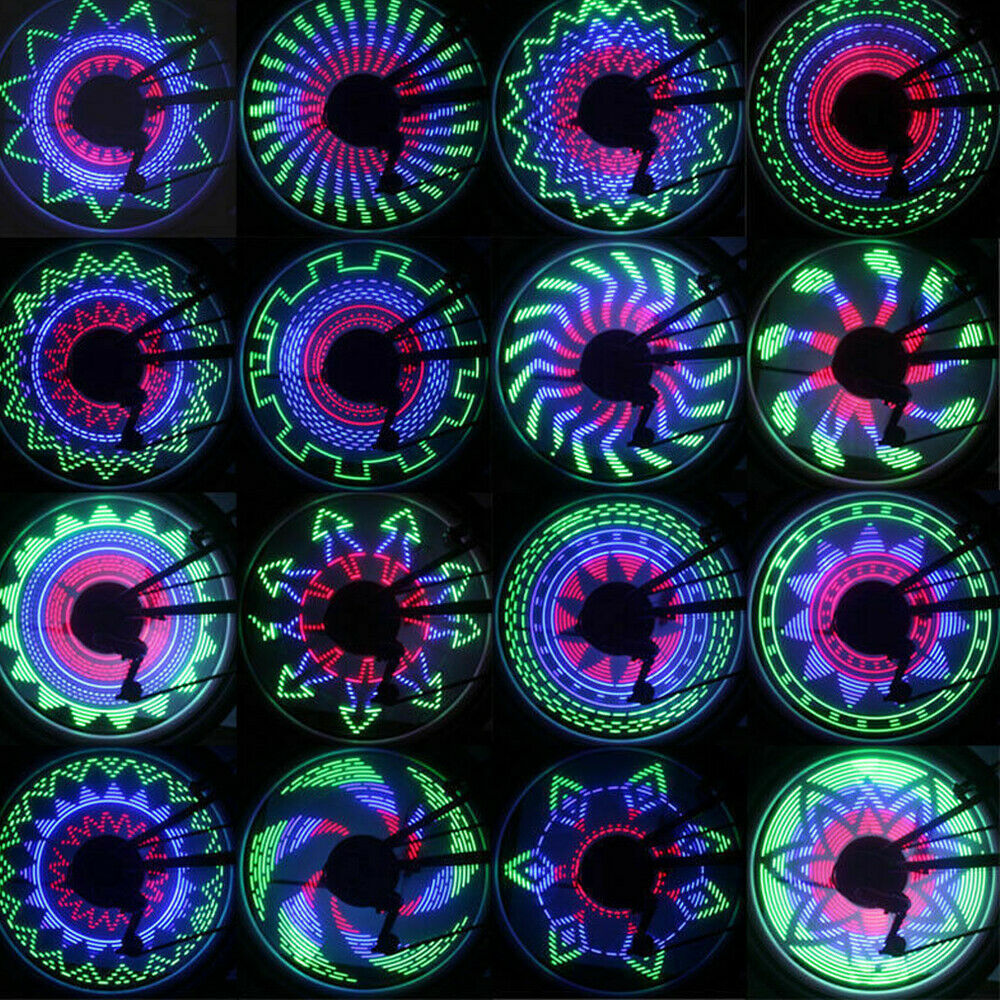32 LED 32 Modes Bicycle Wheel Signal Tire Spoke Light Bike Lamp Waterproof