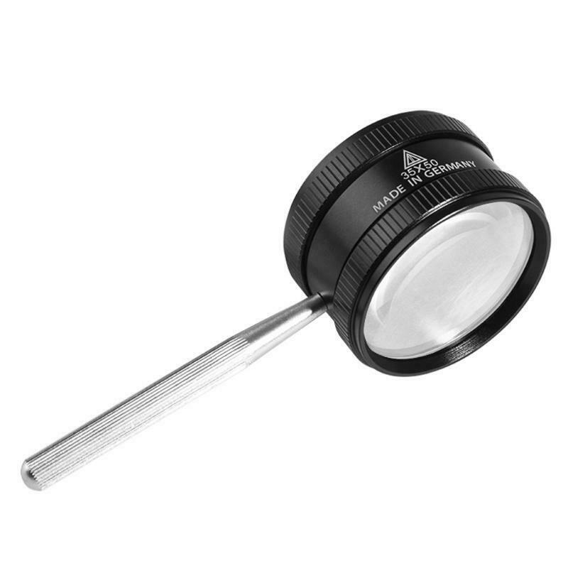 35X Handheld Magnifier Metal High Clarity Reading Magnifying Glass Portable