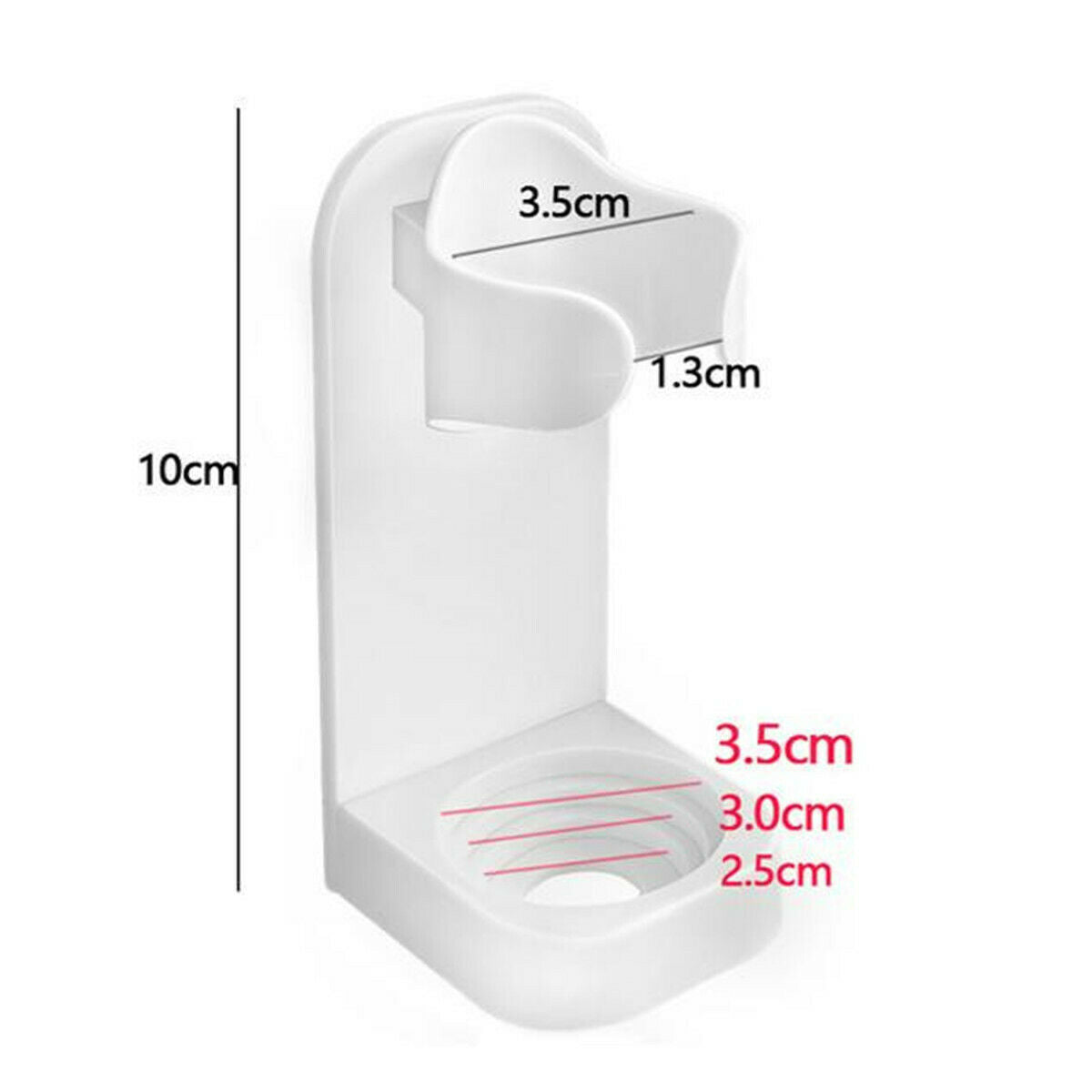 Wall Mounted Electric Toothbrush Head Holder Traceless Stand Organizer Shelf