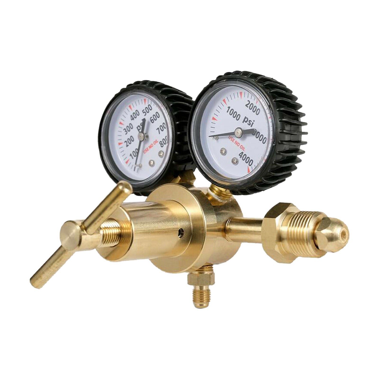 Brass Nitrogen Gas Regulator 0-4000kPa 0-800 PSI  Pressure CGA580