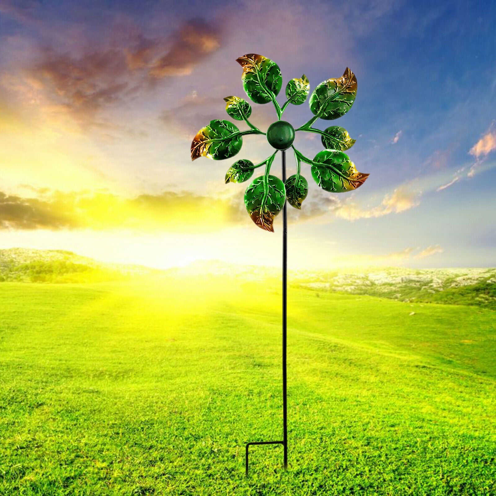 Outdoor Windmill Stake Garden Lawn Patio Backyard Pathway Decor Art Craft