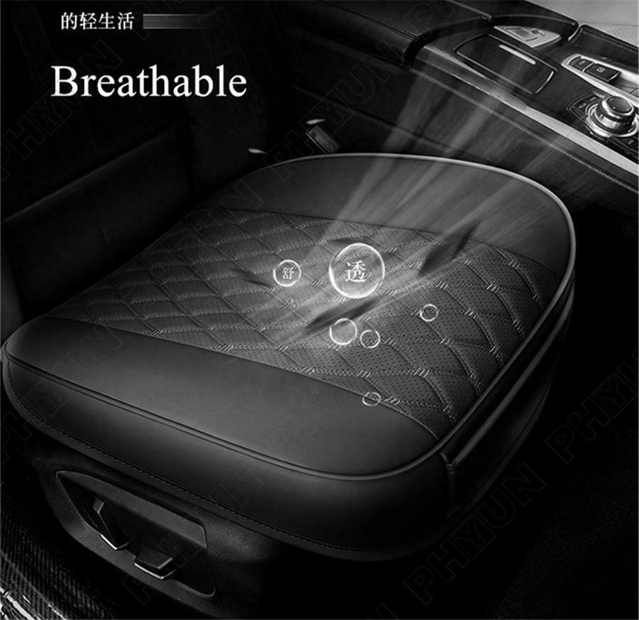 Black PU Leather Car Front Seat Cover Surround Cushion Universal Auto Seats Pad