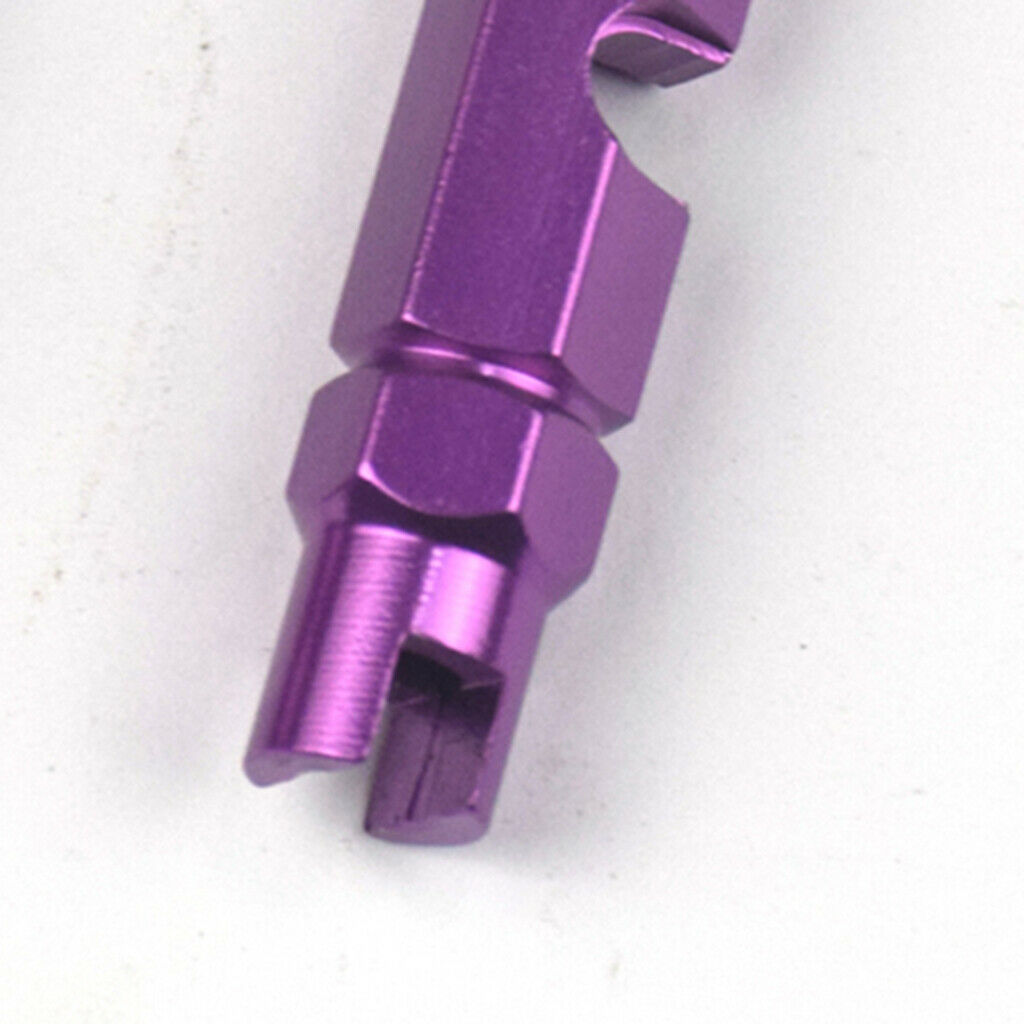 Pieces Aluminum Alloy Valve Core Removal Wrench MTB Bike Accessories Purple