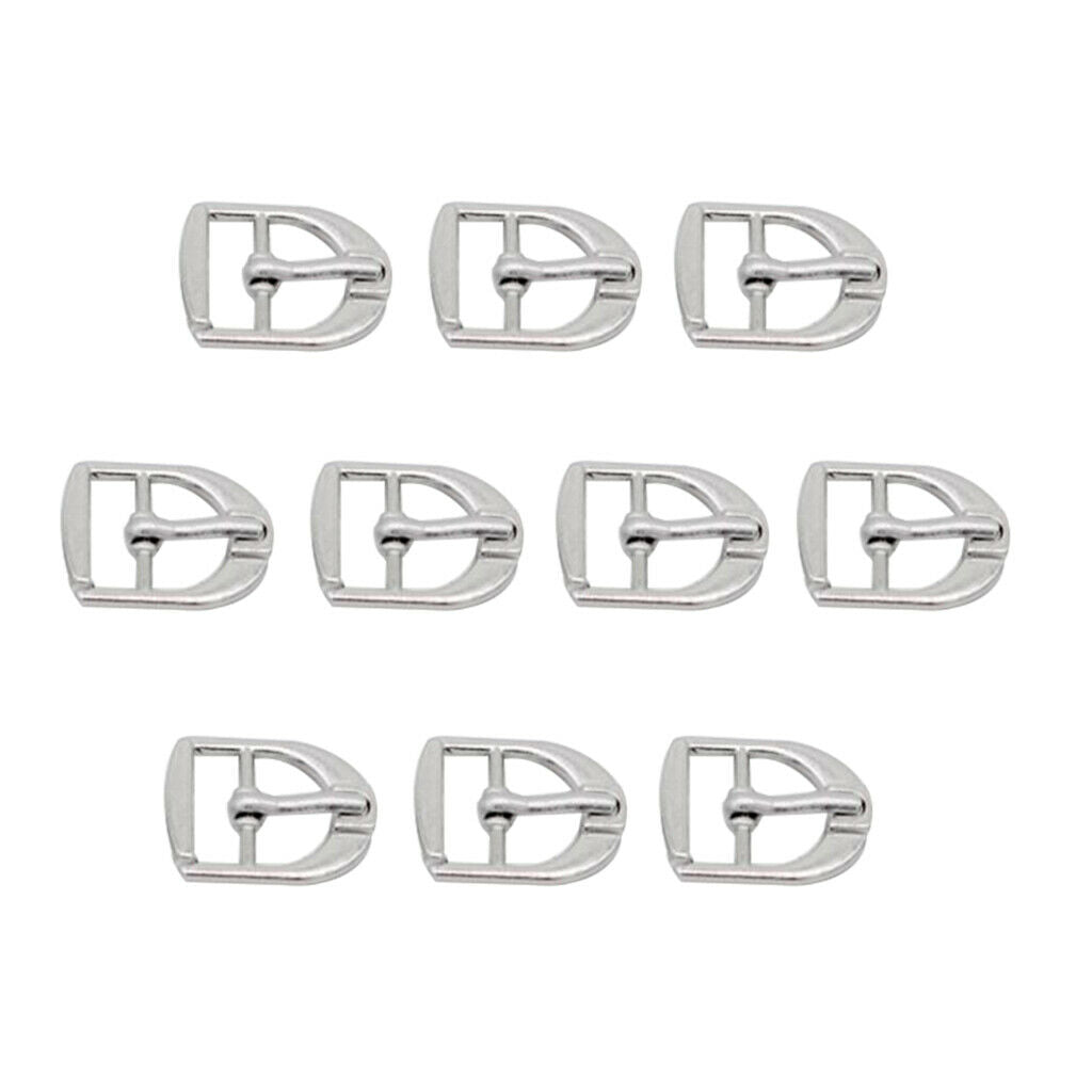 10x Metal Roller Buckles Adjustable Belt Buckle Bags Ring Hand DIY Accessory