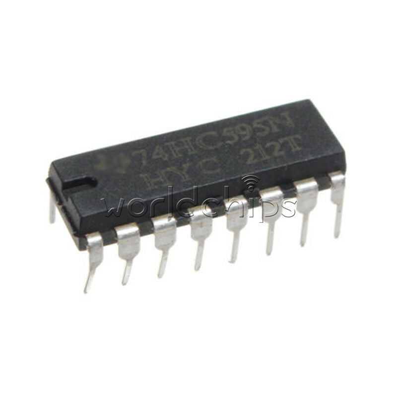 50Pcs 2.0 ~ 6.0 V TOP SN74HC595N 74HC595 8-Bit Shift Register DIP-16 IC TOP