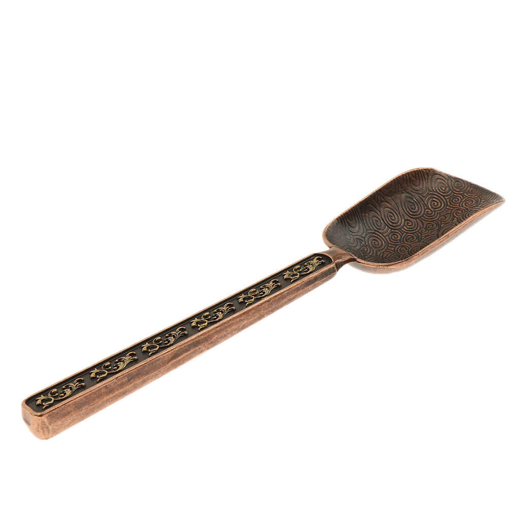 Alloy Tea Spoon Coffee Scoop Chinese Tea Scoop Shovel  Retro Red