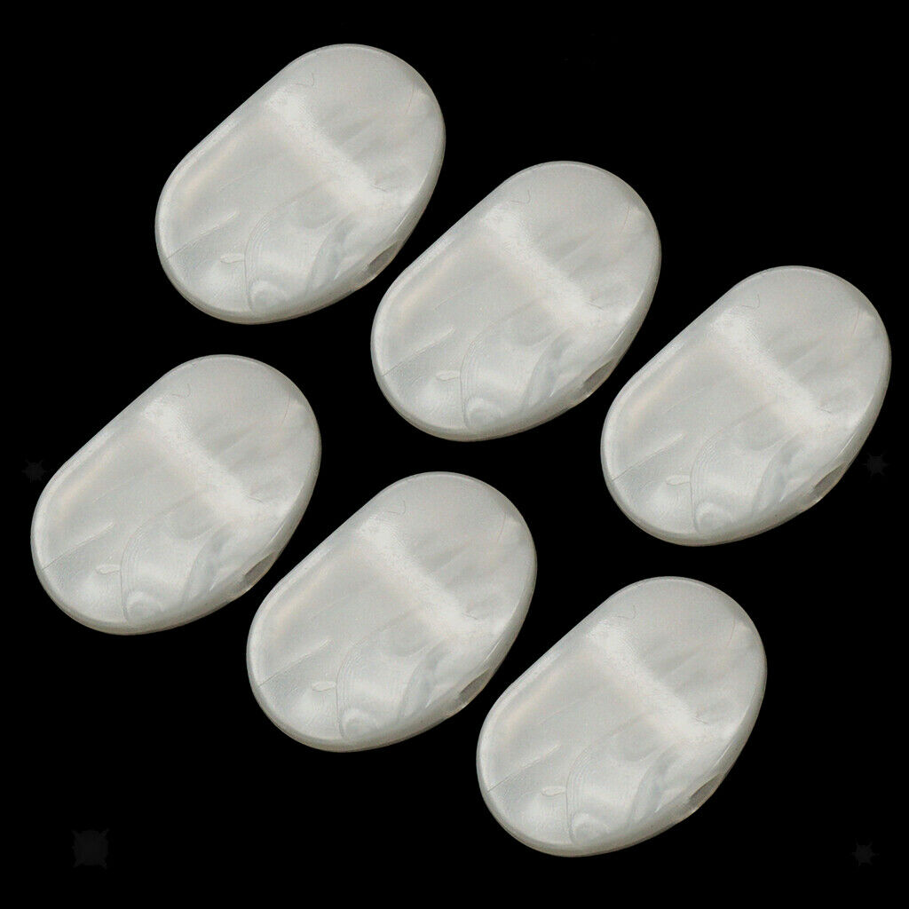 6 pieces replacement machine heads buttons tuning pegs for guitar, white