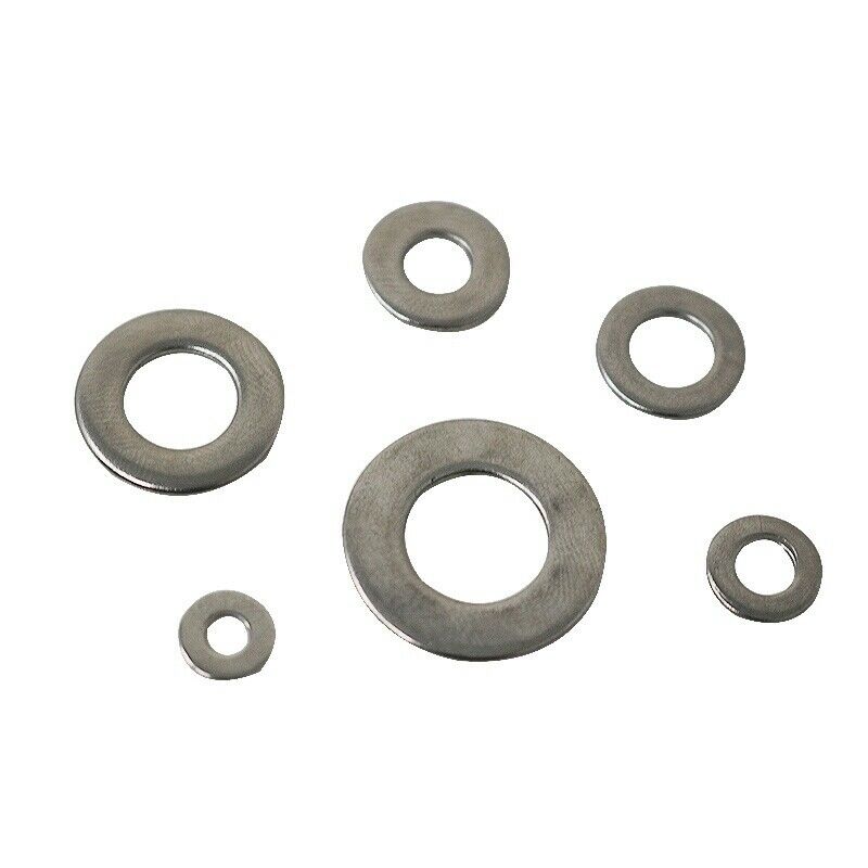 1X(660 Pcs/Set M3 M4 M5 M6 M8 M10 Washer Sps Stainless Steel Flat Washer Pla4N6)