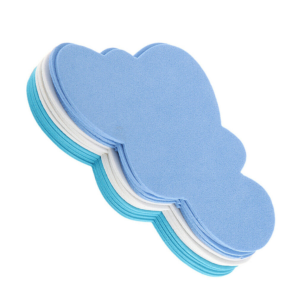 3X 12pcs Mixed Foam Clouds Shapes Kids Children Decooration Crafting DIY