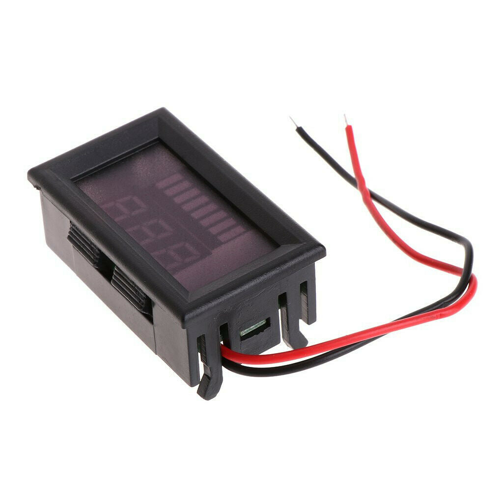 DC 7-100V Red LED Voltage Voltmeter Tester For 12V Cars lithium batteries