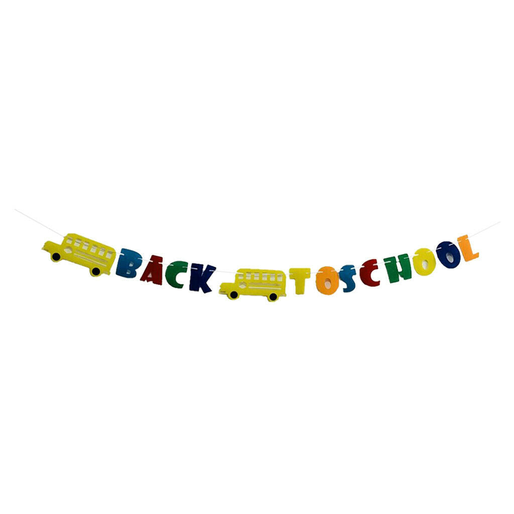 Kids Back to School Party Decorations Welcome Banner Hanging Party Supplies