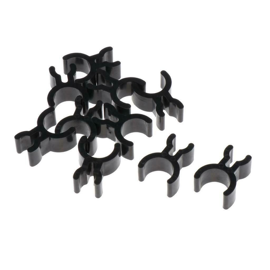 10Pcs Durable Trumpet Pencil Clip Inside Pipe Make Notes Accessory Black