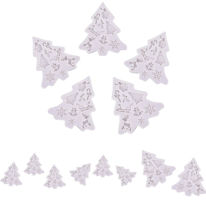 Cake Moulds Mold Silicone Christmas Tree  Fondant Cake Decor Candy Cake ToDD