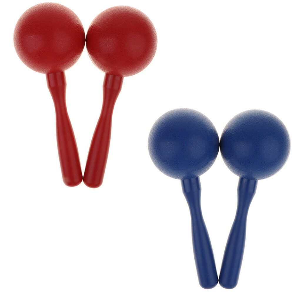 1 Pair Plastic Hand Percussion Maraca Kids Musical Instrument