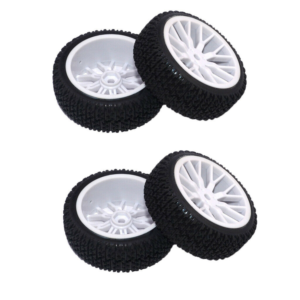 4Pc 1/16 Tire  Car Tires Buggy Tyre Wheel for RC HPI HSP   Wltoy