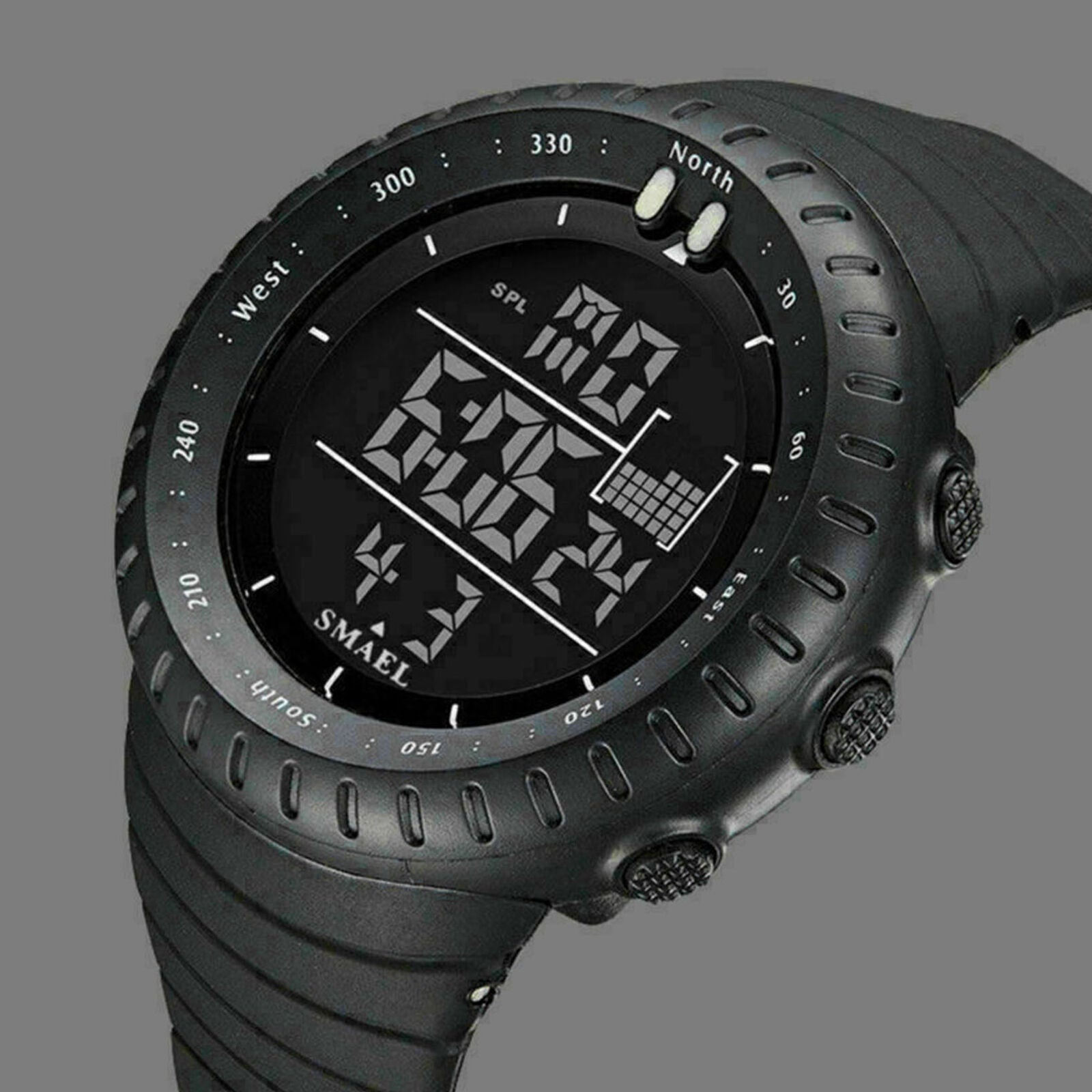 Military Men's Quartz Digital Sport Calendar Sport Waterproof Army Wrist Watch