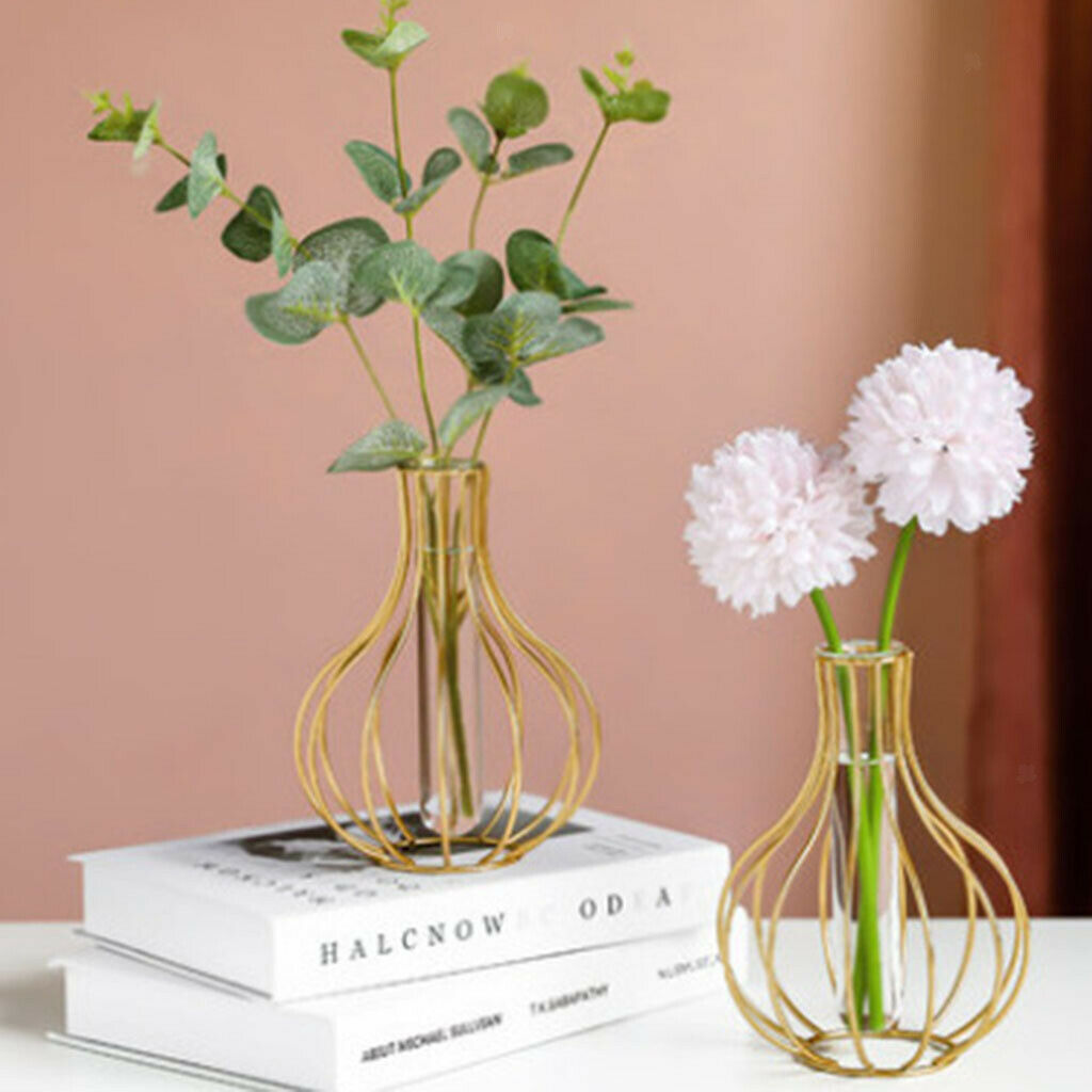 Hydroponic Flower Vase Bud Test Tubes Vases Display for Home Office Decor