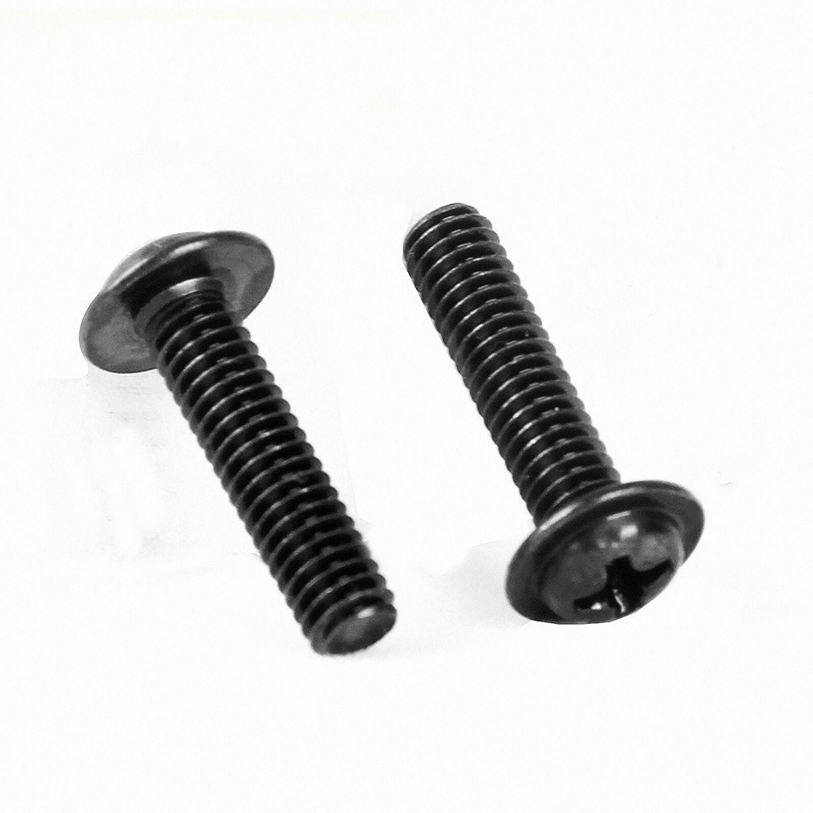60Pc M2.5*4-12mm Flanged Phillips Dome Button Head Machine Screws Kit Black Zinc