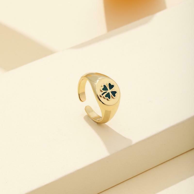 4 Pcs Flower Butterfly Ring Adjustable Open Cuff Party Wedding Beauty Jewelry