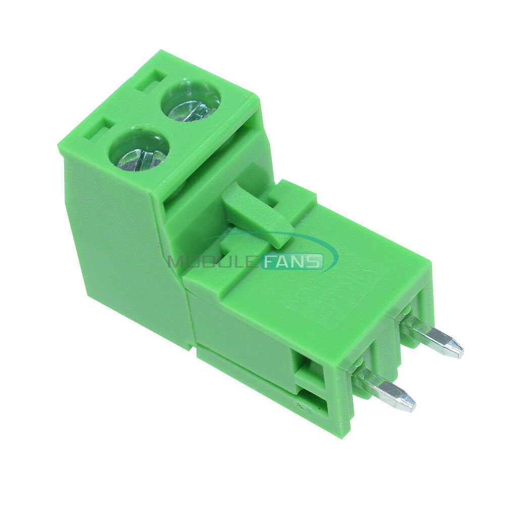 10PCS KF2EDGK KF-2P 2PIN Right Angle Plug-in Terminal Connector 5.08mm Pitch