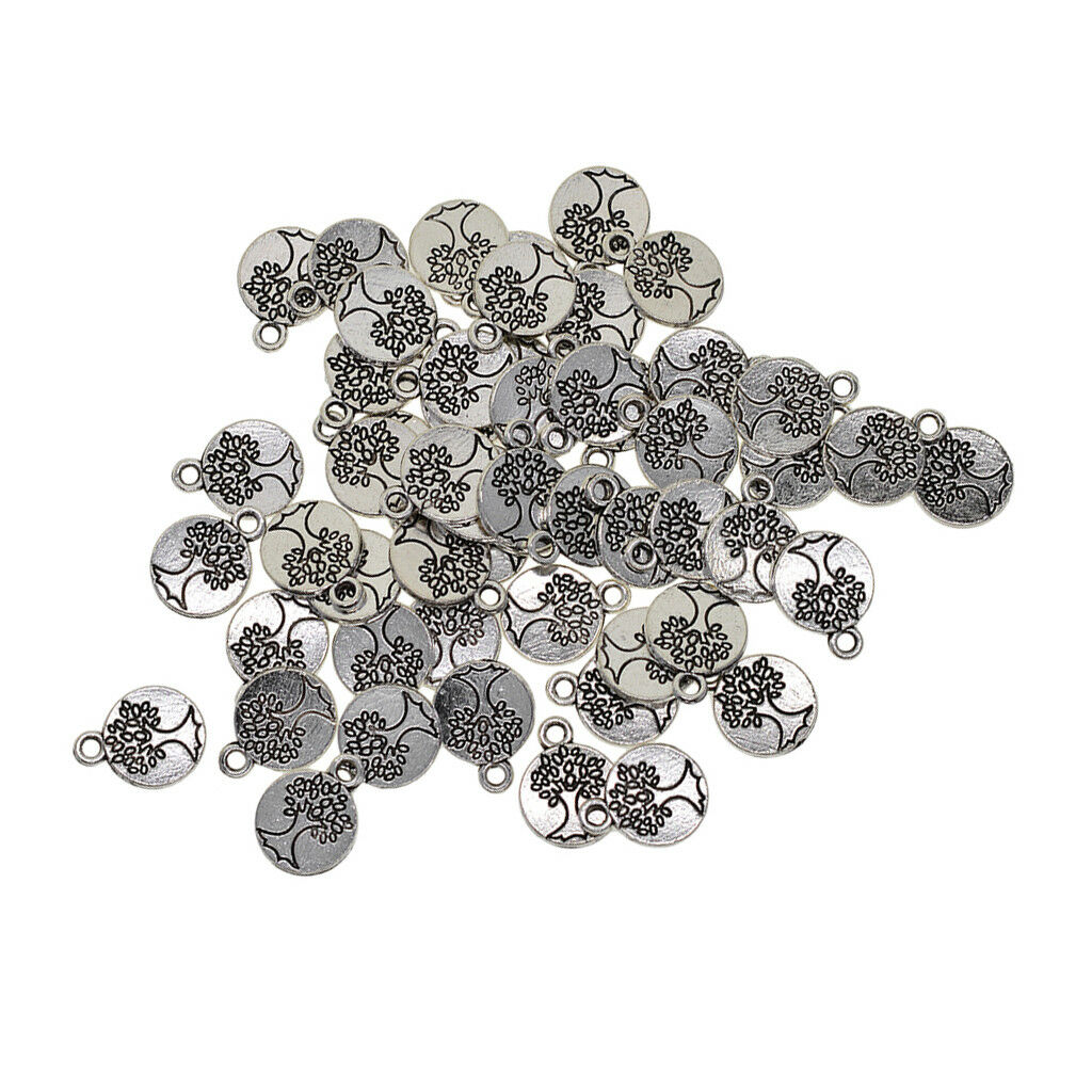Wholesale 50 delicate tree of life Charm Pendant beaded Jewelry Making Craft