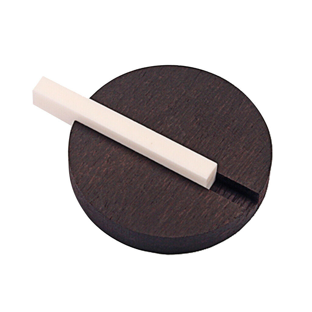 Pre-slotted Bone Saddle+Rosewood Bridge for Luthiers DIY Supplies
