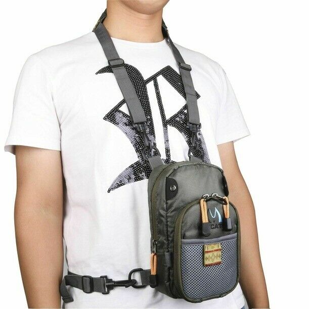 Fly Fishing Chest Bag Lightweight Chest Pack Outdoor Sports Pack Multi-purpose