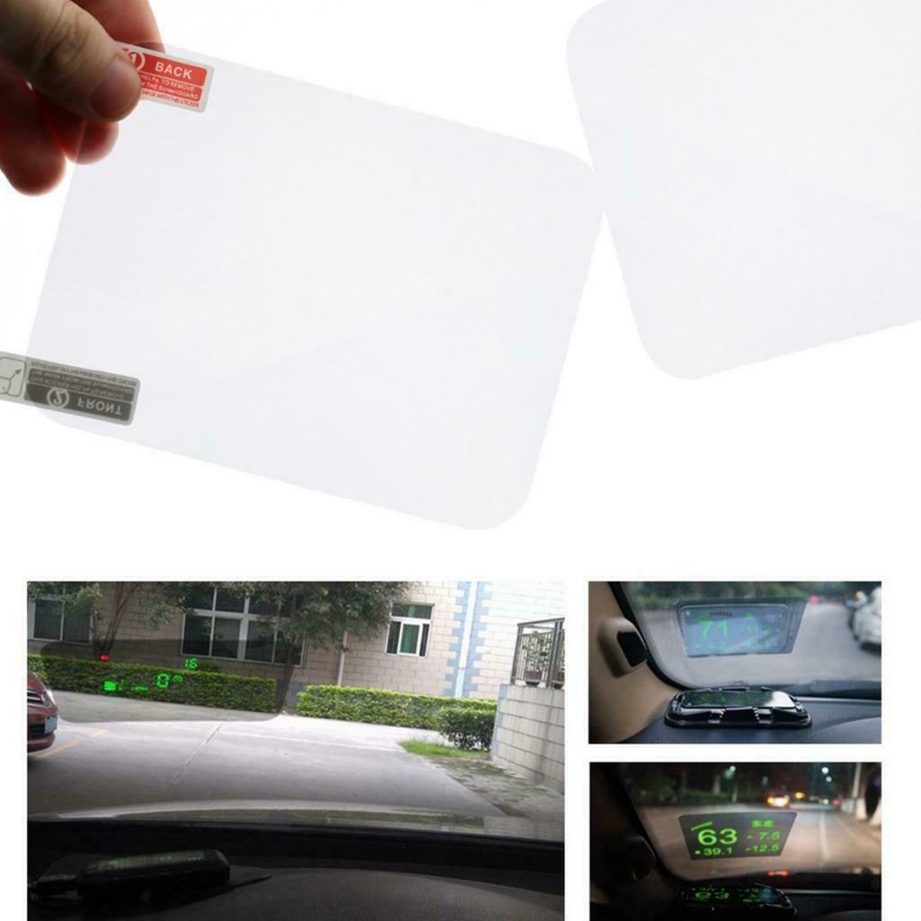4x Replacement HD Head Up Display Reflective Film for Car HUD Phone 120x90mm