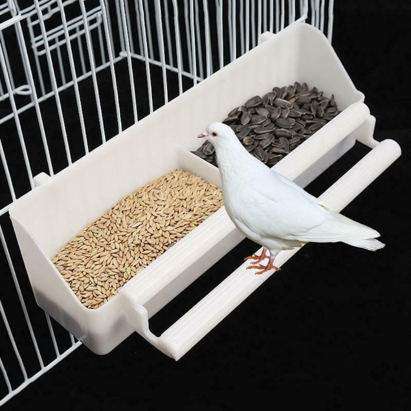 Parrot Birds Water Hanging Bowl Parakeet Feeder Box Pet Cage Food Container