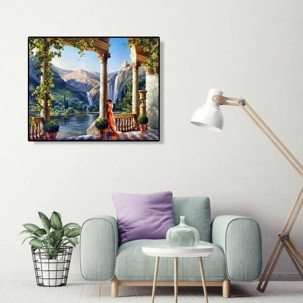 Painting By Numbers Kit DIY Manor Goddess Canvas Oil Art Picture Home Decor @
