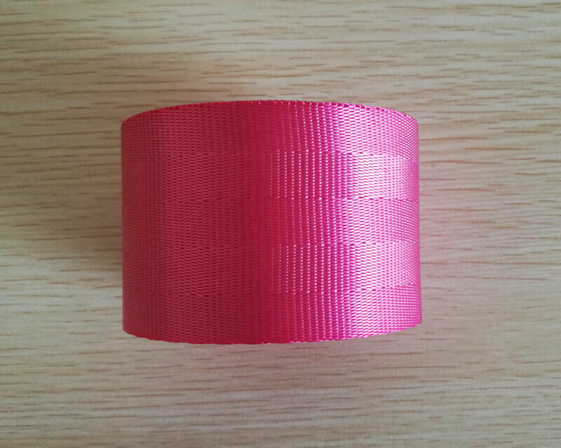 Universal Seat Belts Pink 3.6m Webbing Car Racing Front Safety Retractable Lap