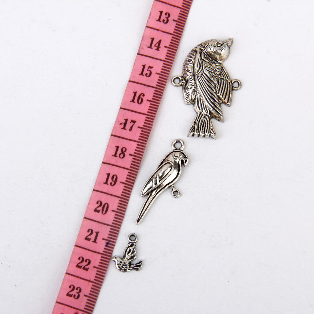 100 Pieces/ Lot Mixed Birds Pendant Charm DIY Multi Purpose Jewelry Findings