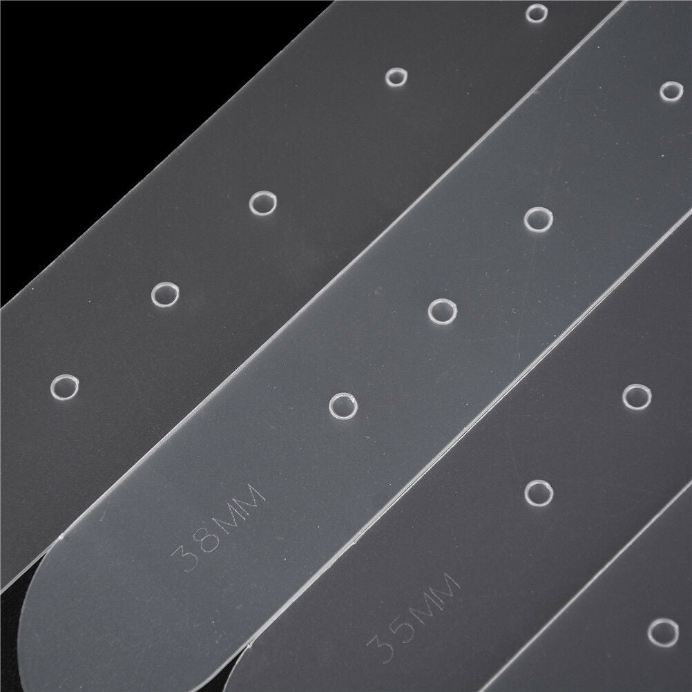 5pcs/set Acrylic Leather Belt Buckle Head End Templates Stencil Tool .l8