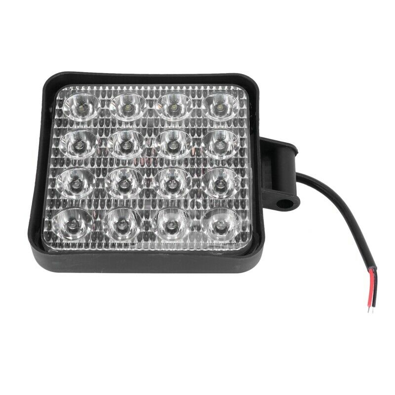 2 pcs 48W 6000k LED Spot Beam Square Work Lights Lamp Tractor SUV Truck 4WD 12F8