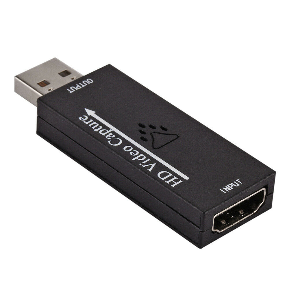 HDMI to USB 2.0 Video Capture Card for Game/Video Live Streaming New Black