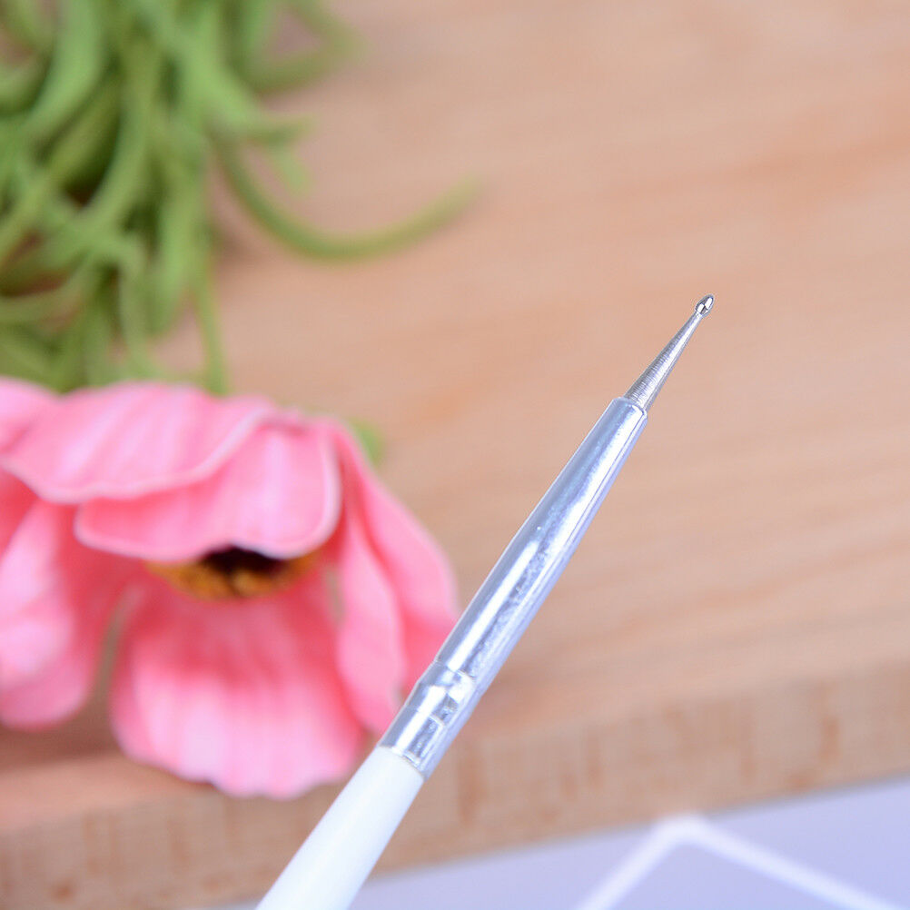 12Pcs Nail art decorations brush set tools DIY painting dotting pen nail tips.DD