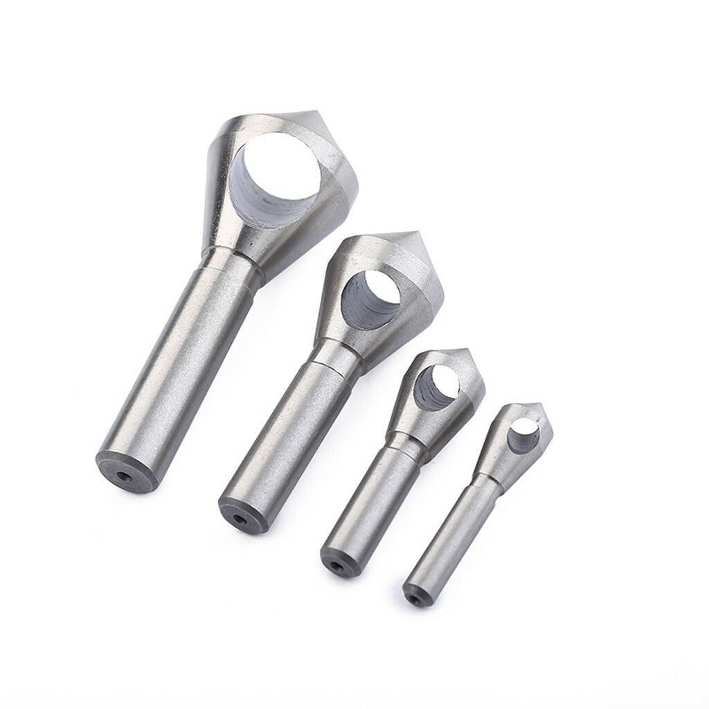 Set of4Pcs Hss Steel Countersink Drill Bit Wood Chamfering Device Drill Bits